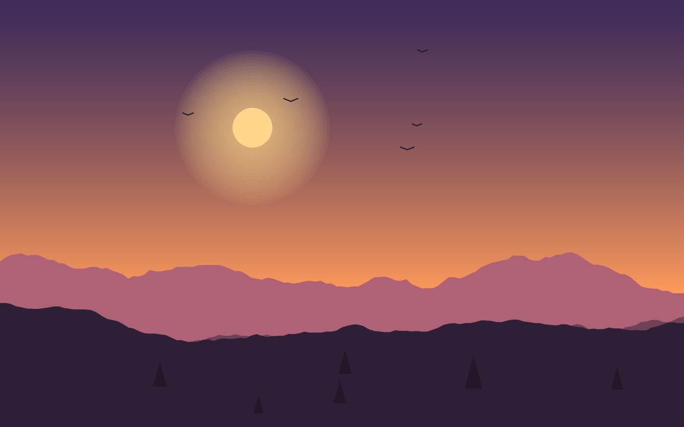 Landschapsillustratie