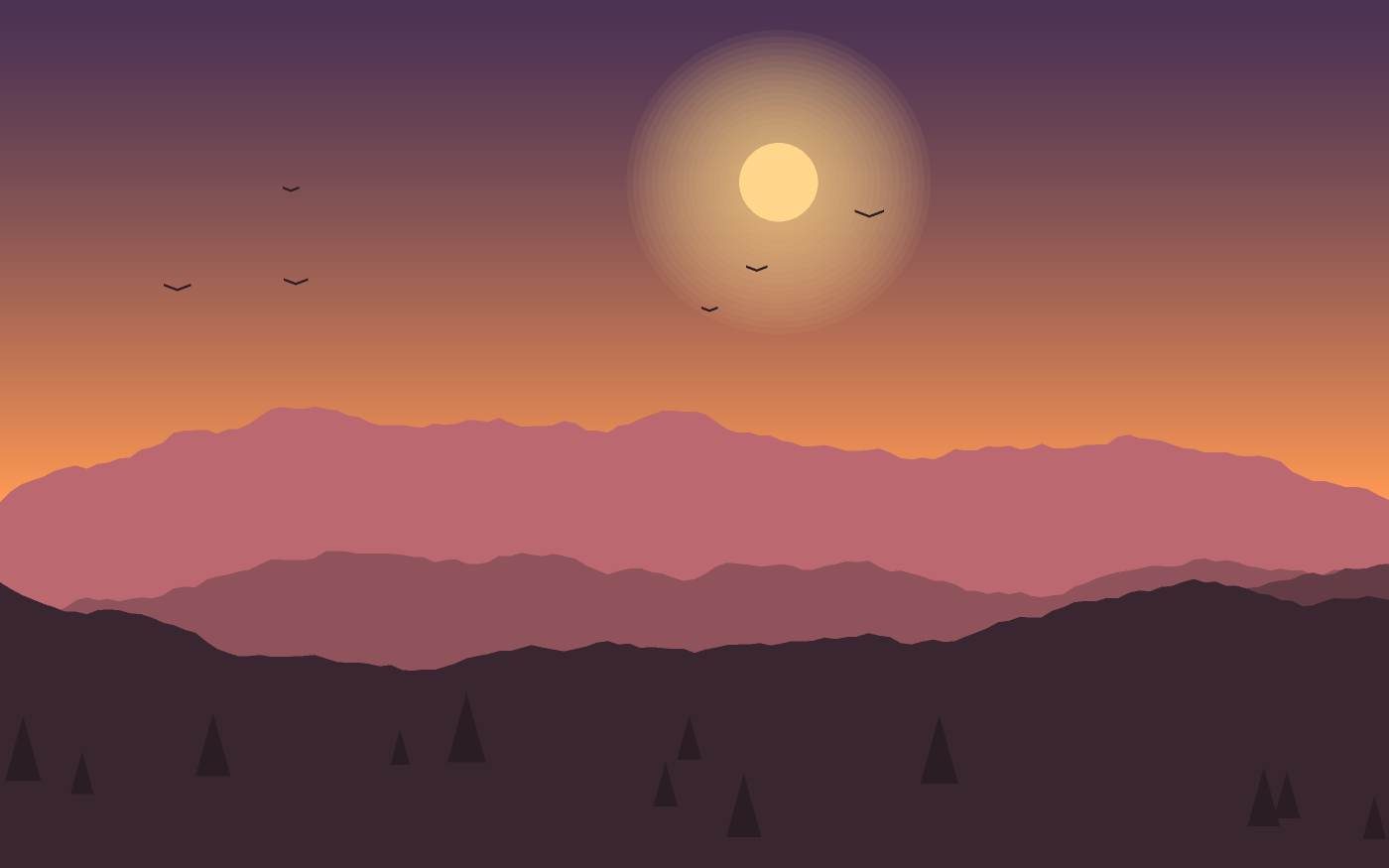 Landschaftsillustration