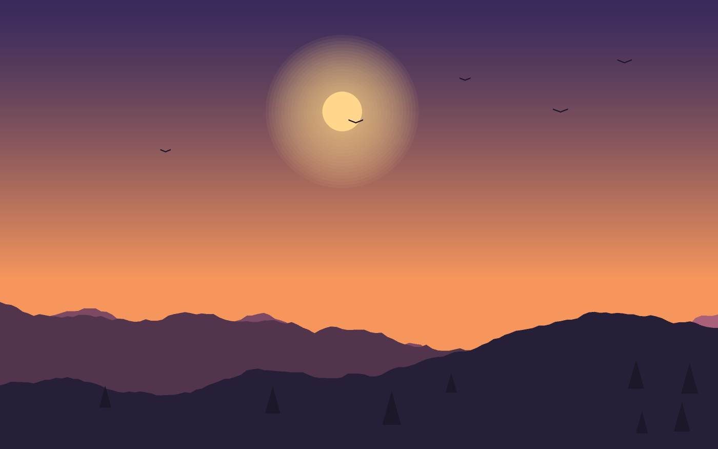 Ilustrace krajiny