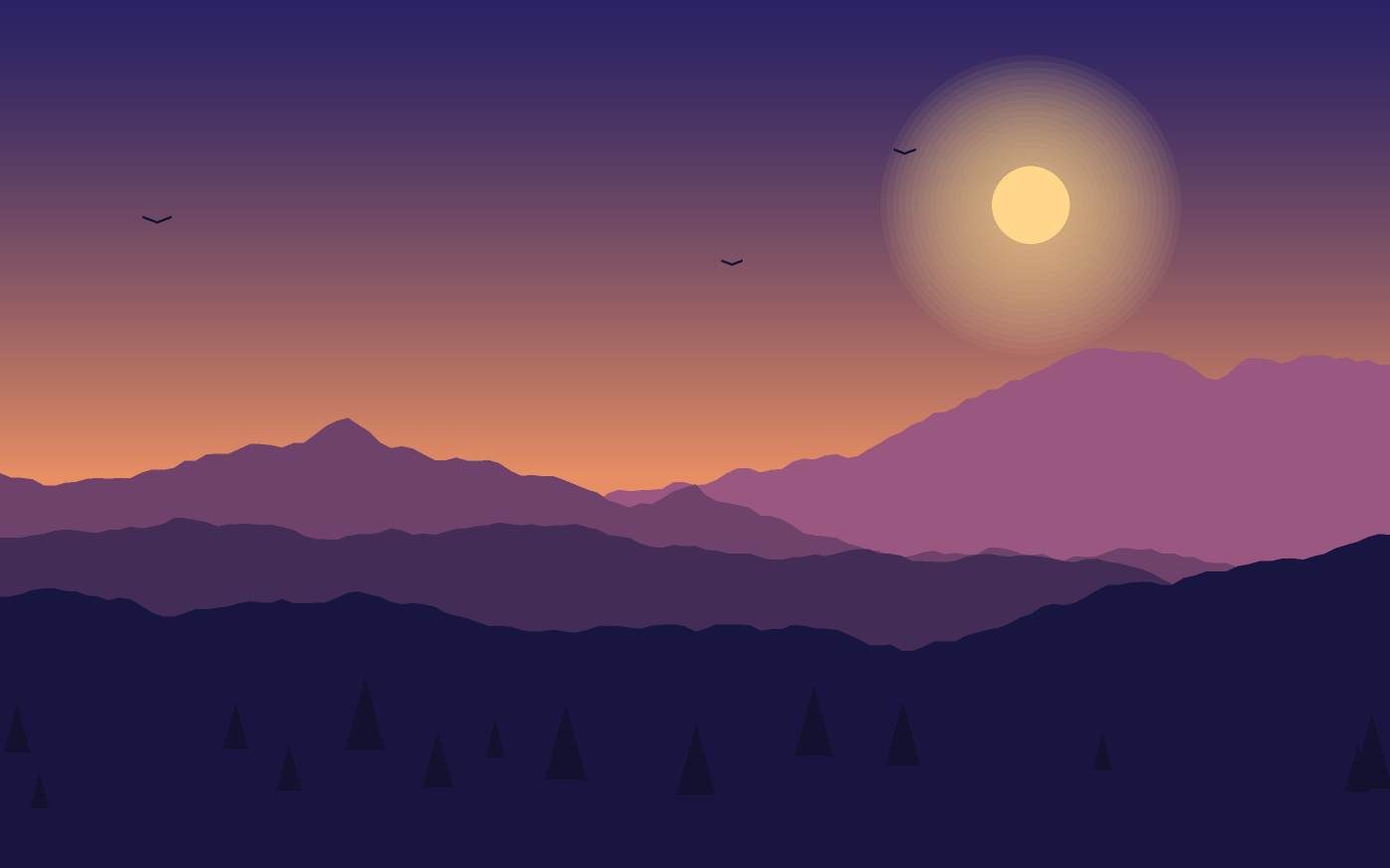 Landschaftsillustration