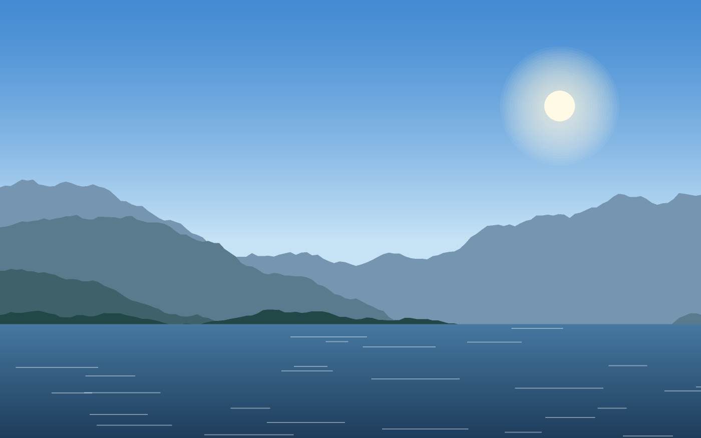 Illustrazione di un paesaggio