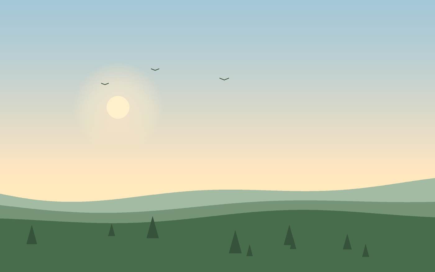 Illustrazione di un paesaggio