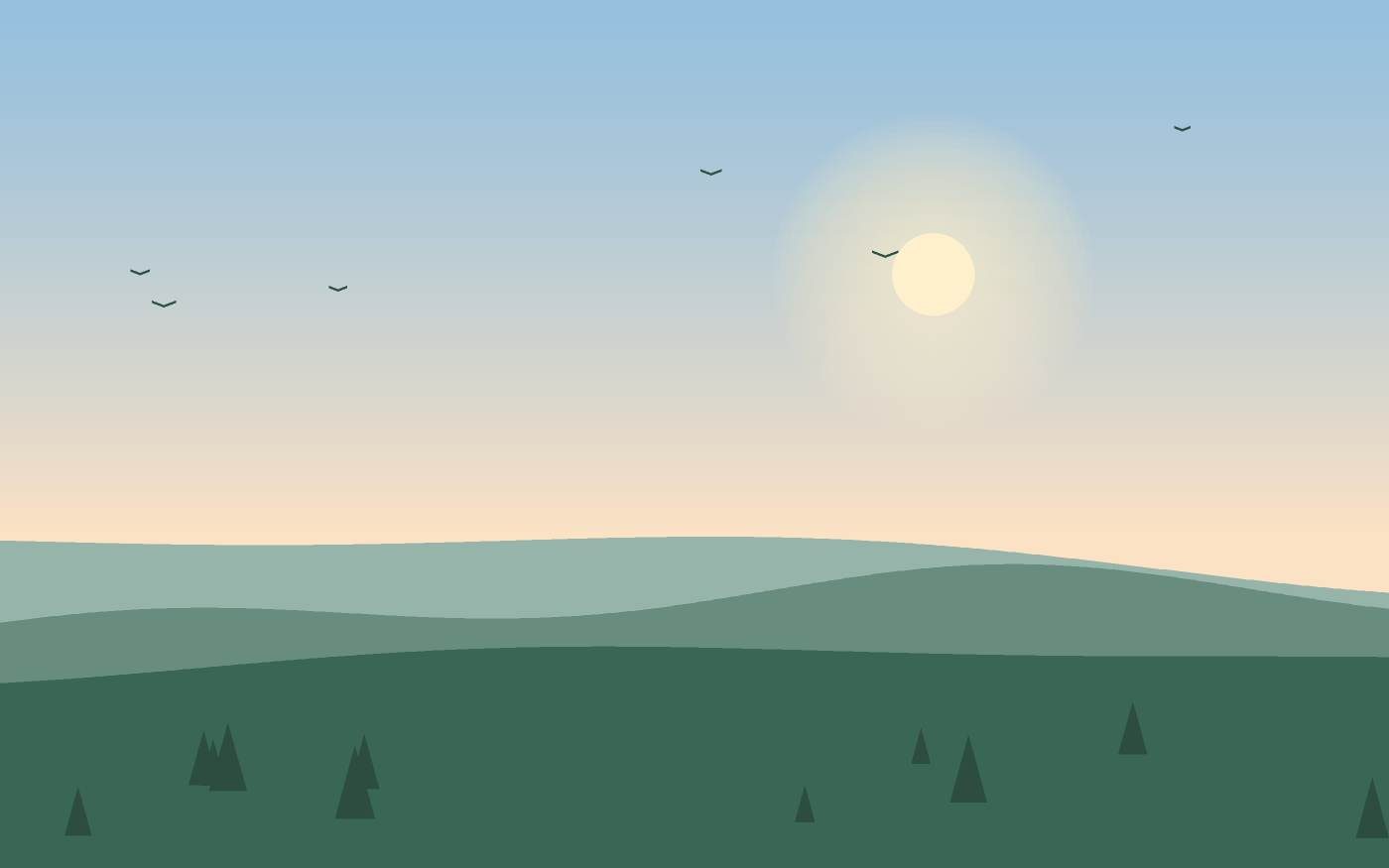 Illustrazione di un paesaggio
