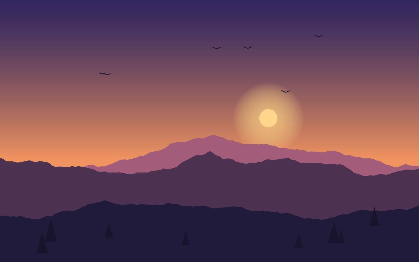 Landschapsillustratie