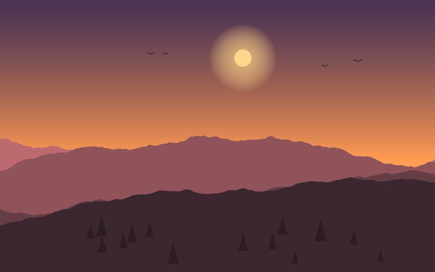 Landschapsillustratie