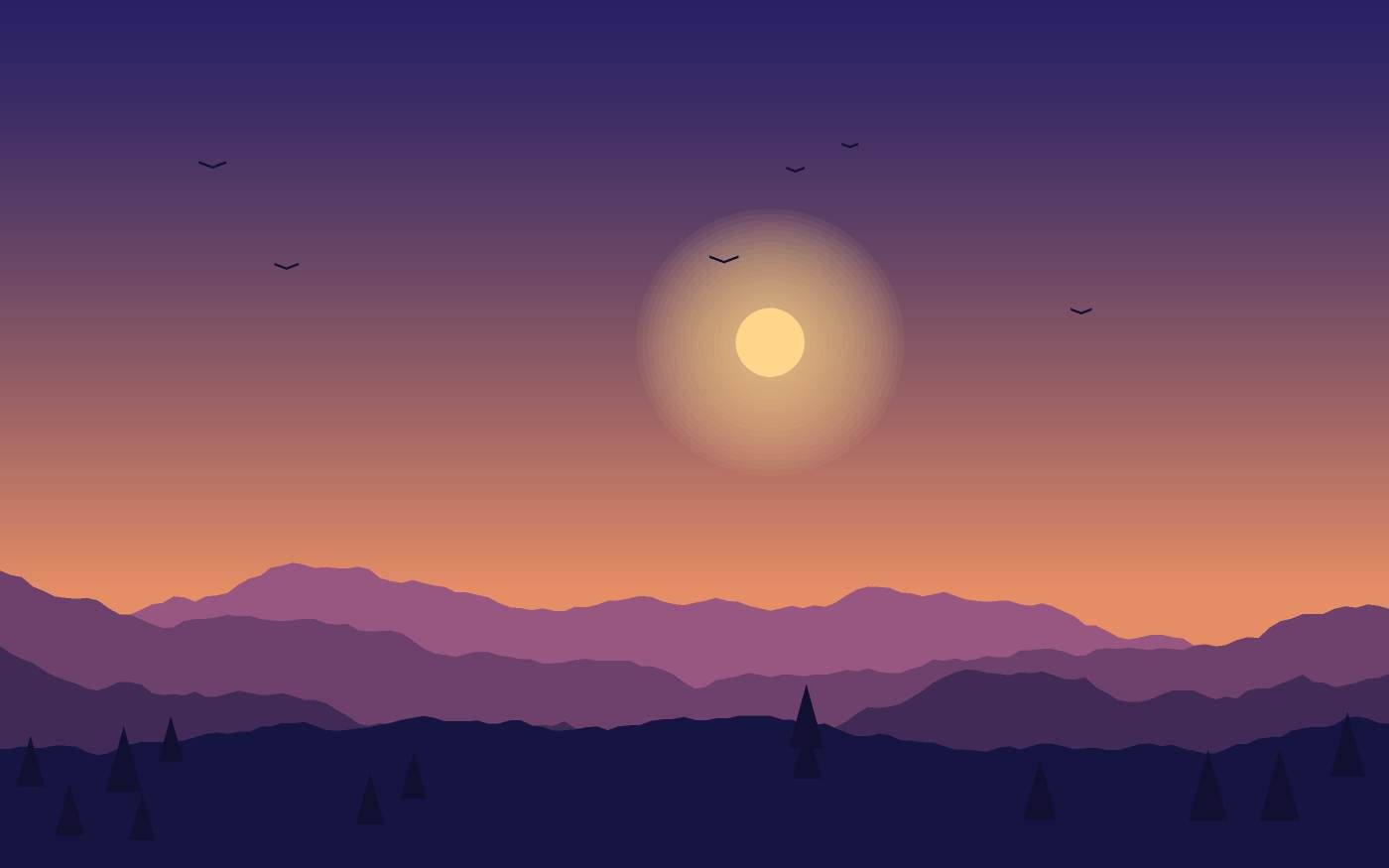 Ilustracja krajobrazu