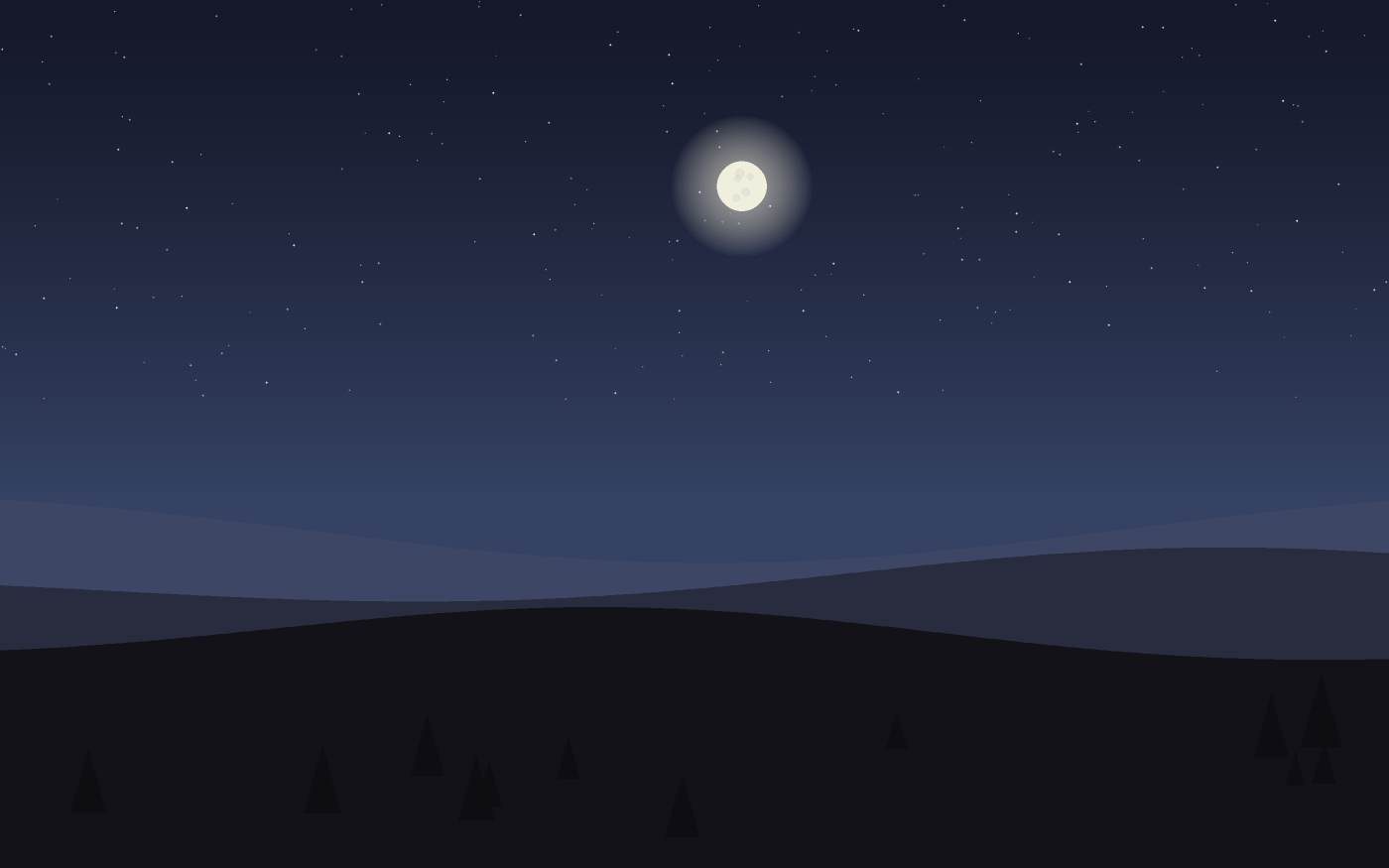 Ilustração de uma paisagem