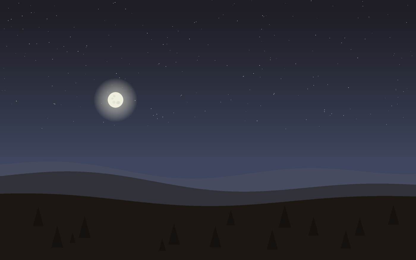 Ilustração de uma paisagem